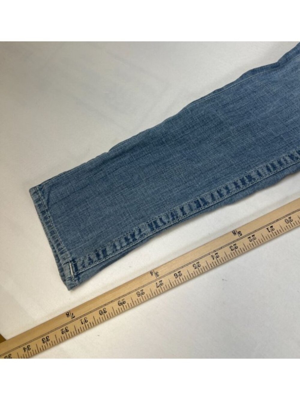 Vtg True Religion Women's Jeans Size 24 Blue Denim Flap Pocket Stitching Casual - Picture 9 of 12